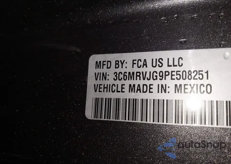 2023 Ram Promaster 3500 Cargo Van High Roof 159 Wb Ext из США, поврежденный, VIN 3C6MRVJG9PE508251